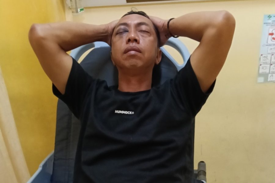 Foto : Dedik Korban Penganiayaan Saat Terbaring Di RS Ibnu Sina Gresik
